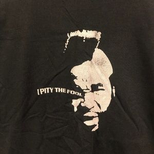 Mr. T "I Pity The Fool" T-Shirt, Size Medium Black